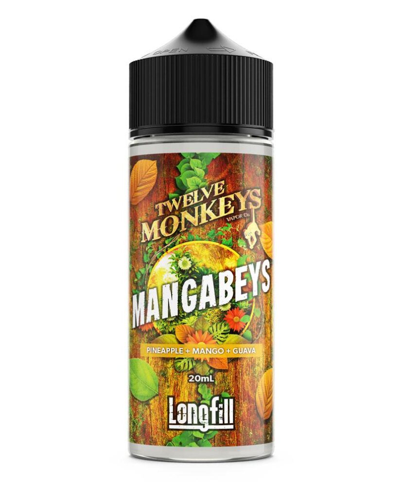 Mangabeys 120ml με ανανά, μάνγκο και γκουάβα από την 12 monkeys