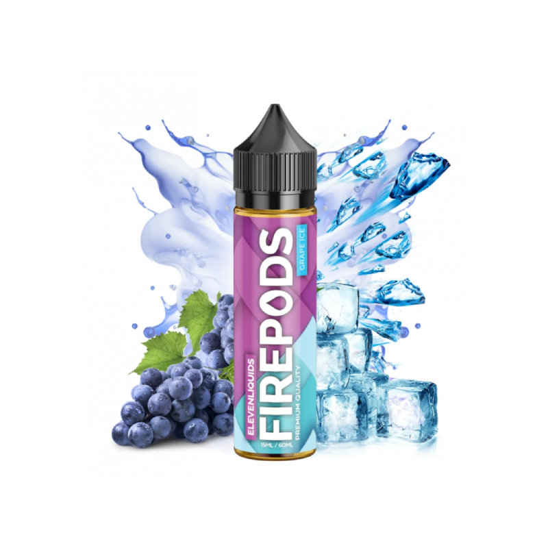 Firepods Grape Ice 60ml με γεύση σταφύλι και πάγο απο την Eleven Liquids