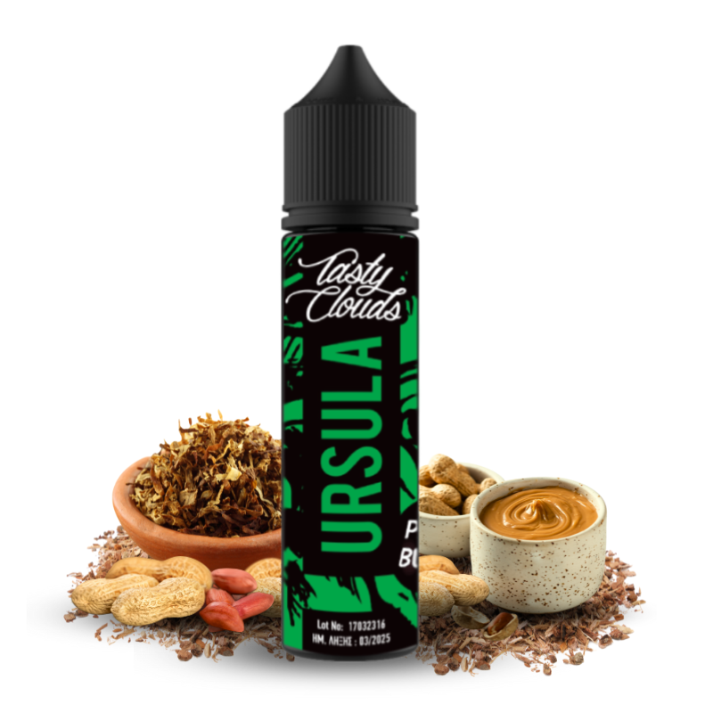 Ursula Peanut Butter 60ml με γεύση καπνά και φυστικοβούτυρο από την Tasty Clouds