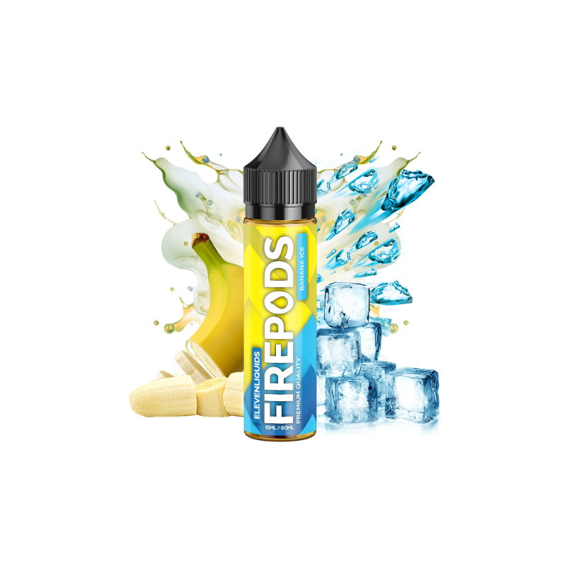 Firepods Banana Ice 60ml με γεύση μπανάνα και πάγο απο την Eleven Liquids