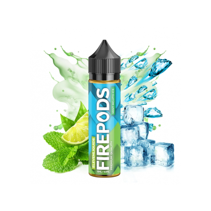 Firepods Mint Mojito Ice 60ml με γεύση μοχίτο λεμόνι και πάγο απο την Eleven Liquids