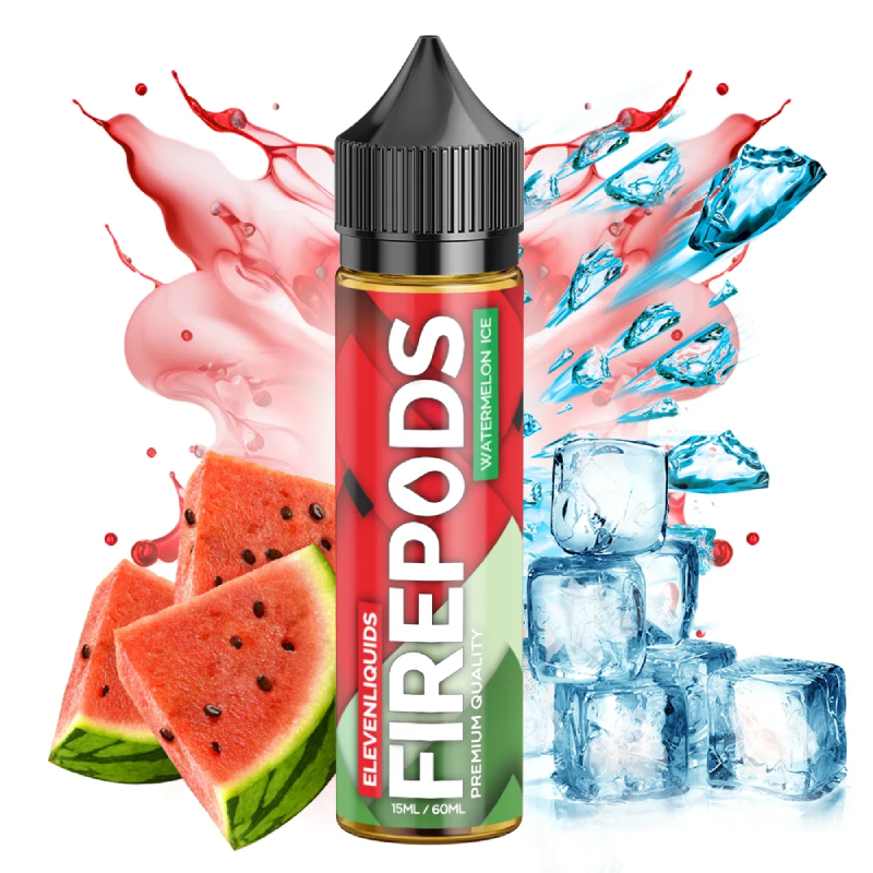 Firepods Watermelon Ice 60ml με γεύση καρπουζι και πάγο απο την Eleven Liquids