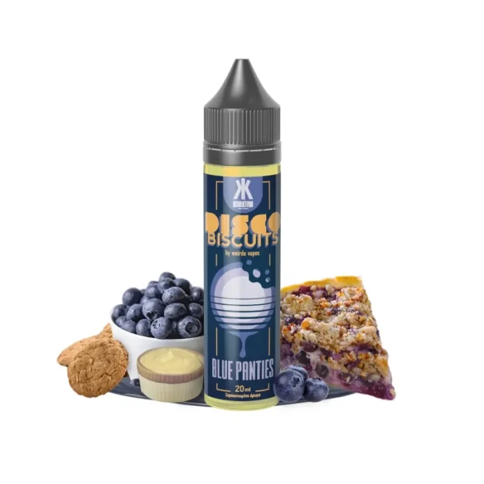Blue Panties από τη Kolektiva στα 60ml με γεύση μύρτιλο, κρέμα custard και μπισκότο.