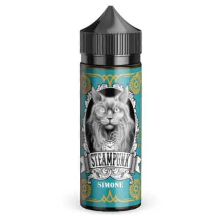 Simone από την Steampunk στα 120ml με γεύση ανανά, πορτοκάλι και μανταρίνι.