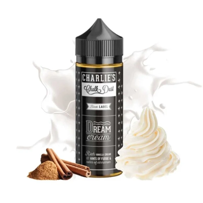 Dream Cream από Charlie's Chalk Dust στα 120ml με γεύση κρέμα βανίλιας και κανέλα.