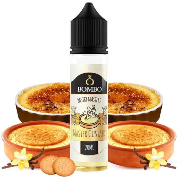 Master Custard από την Bombo στα 60ml με γεύση κρεμα custard και μπισκότο.
