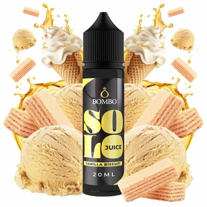 Vanilla Biscuit από τη Bombo στα 60ml με γεύση κρέμα, μπισκότα και βανίλια.