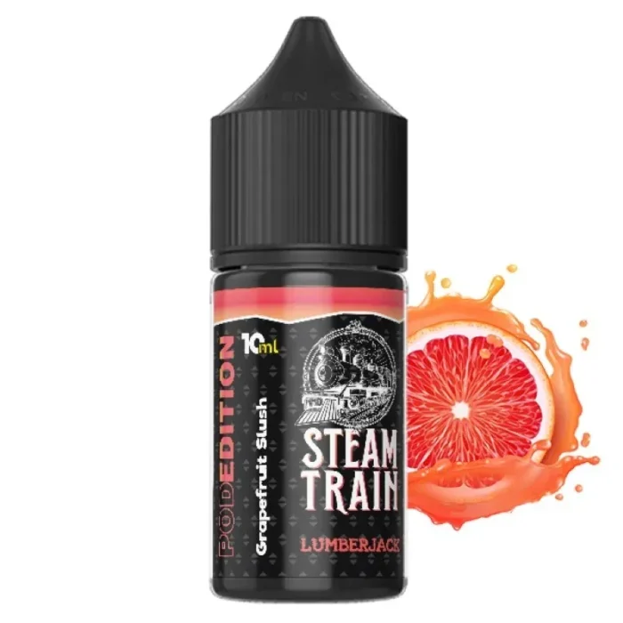 Lumberjack από την Steam Train στα 30ml με γεύση γρανίτα γκρέιπφρουτ.