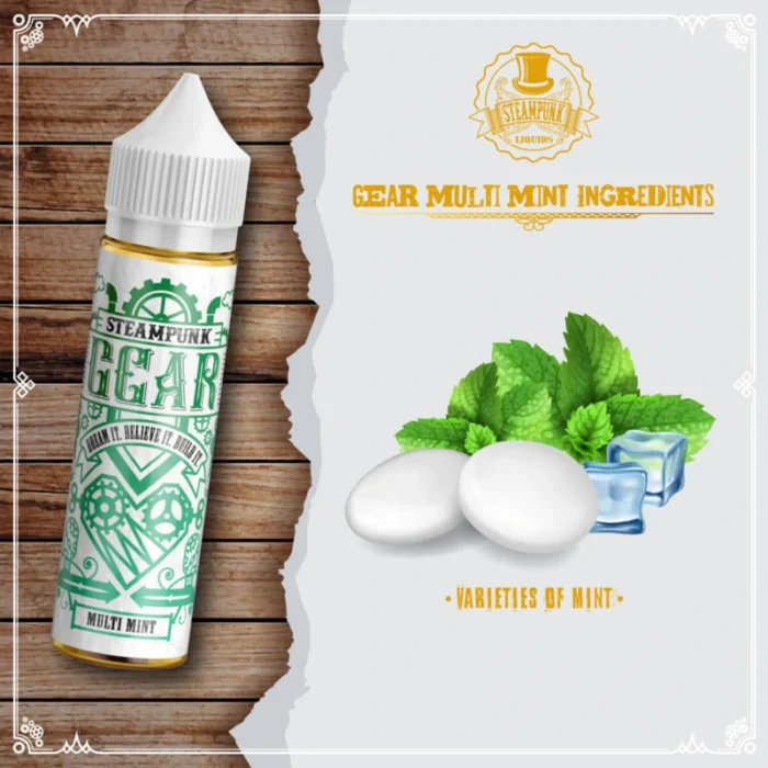 Multi Mint από τη Steampunk στα 60ml με γεύση μέντα.