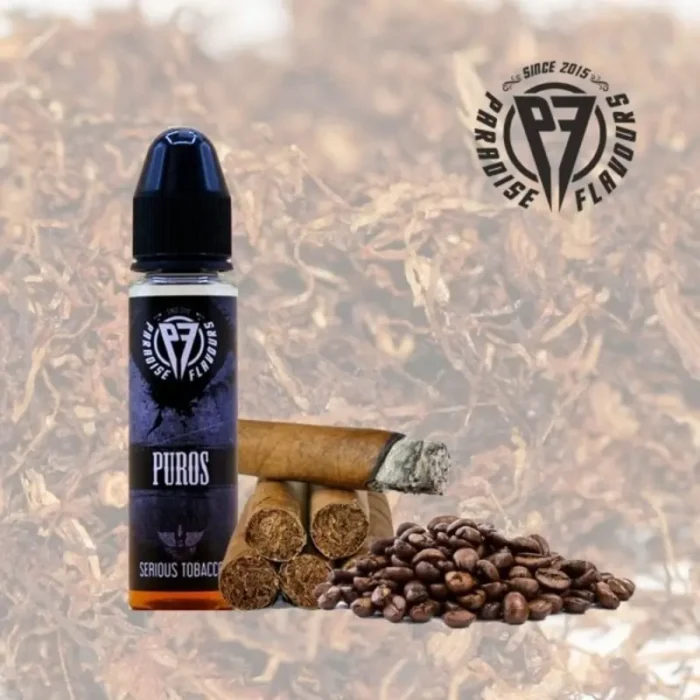 Puros από τη Paradise Flavours στα 60ml με γεύση πούρο και καφέ.