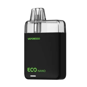 Eco Nano pod από την Vaporesso με ενσωματωμένη μπαταρία 1000mAh σε χρώμα Midnight Black.