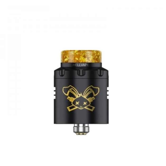 Dead Rabbit RDA V3 dripper από την Hellvape με διάμετρο 24mm σε χρώμα Matte Black.