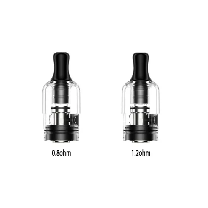 Wenax S ανταλλακτική δεξαμενή από την Geekvape με χωρητικότητα 2ml και αντιστάσεις 0.6, 0.8 και 1.2 ohm.