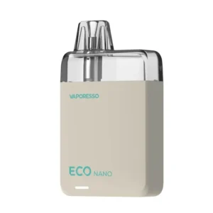 Eco Nano pod από την Vaporesso με ενσωματωμένη μπαταρία 1000mAh σε χρώμα Ivory White.