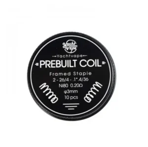 Framed Staple έτοιμη αντίσταση από την Yacht Vape στα 0.2 ohm με διάμετρο 3 mm.
