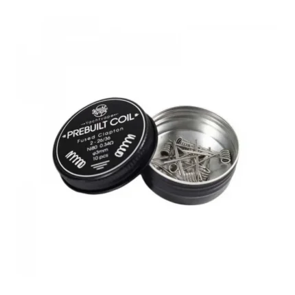 Fused Clapton έτοιμη αντίσταση από την Yacht Vape στα 0.34 ohm με διάμετρο 3 mm.