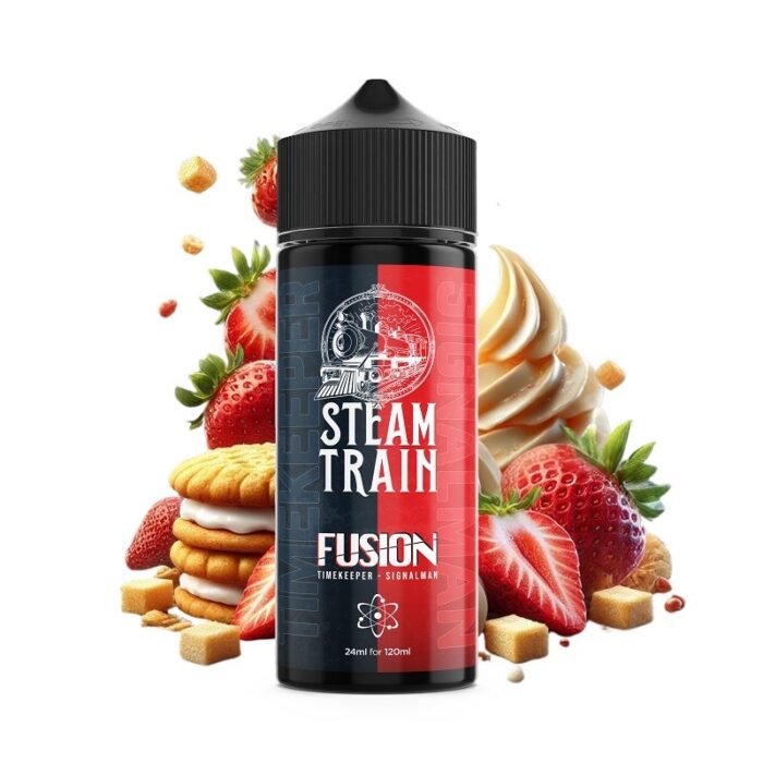 Timekeeper - Signalman από την Steam Train στα 120ml με γεύση κρέμα φράουλα και μπισκότο.