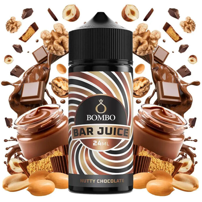 Nutty Chocolate από τη Bombo στα 120ml με γεύση σοκολάτα και ξηροί καρποί.