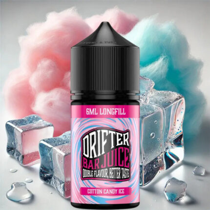 Cotton Candy Ice από την Drifter στα 30ml με γεύση μαλλί της γριάς και πάγος