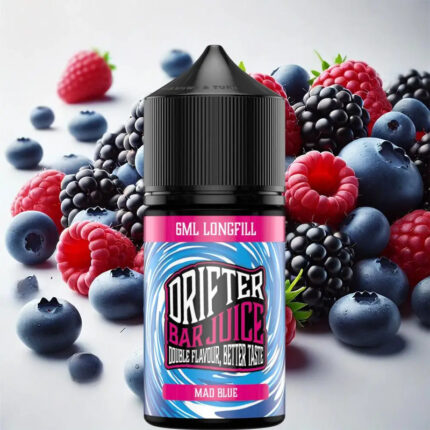 Mad Blue από την Drifter στα 30ml με γεύση βατόμουρα