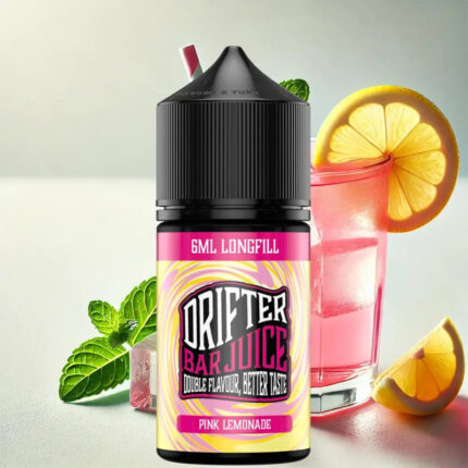 Pink Lemonade από την Drifter στα 30ml με γεύση λεμονάδα, βατόμουρο και πάγος.