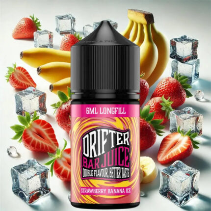 Strawberry Banana Ice από την Drifter στα 30ml με γεύση φράουλα, μπανάνα και πάγος