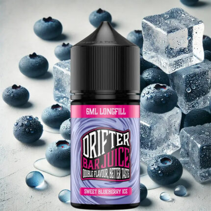 Sweet Blueberry Ice από την Drifter στα 30ml με γεύση βατόμουρο και πάγος.