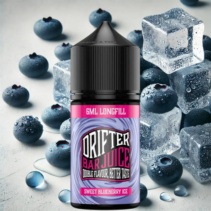 Sweet Blueberry Ice από την Drifter στα 30ml με γεύση βατόμουρο και πάγος.
