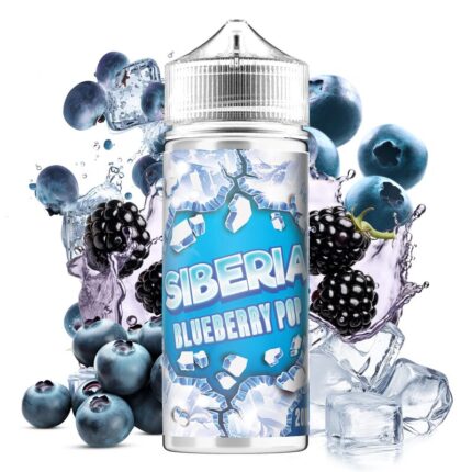 Blueberry Pop από τη Siberia στα 120ml με γεύση βατόμουρο και πάγος.