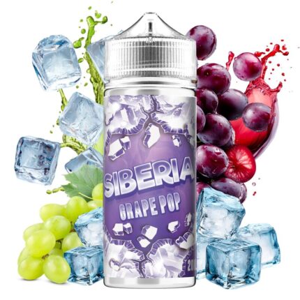 Grape Pop από τη Siberia στα 120ml με γεύση σταφύλι και πάγος.