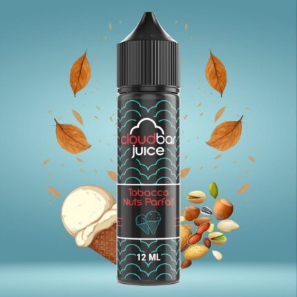 Tobacco Nuts Parfait από τη Cloud Bar στα 60ml με γεύση καπνος, ξηροί καρποί και παγωτό βανίλία.
