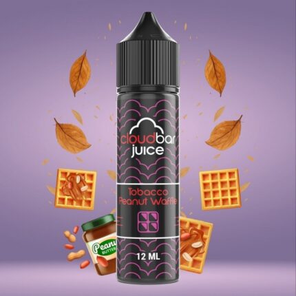 Tobacco choco Waffer από τη Cloud Bar στα 60ml με γεύση καπνος, βάφλα και φυστικοβούτυρο.