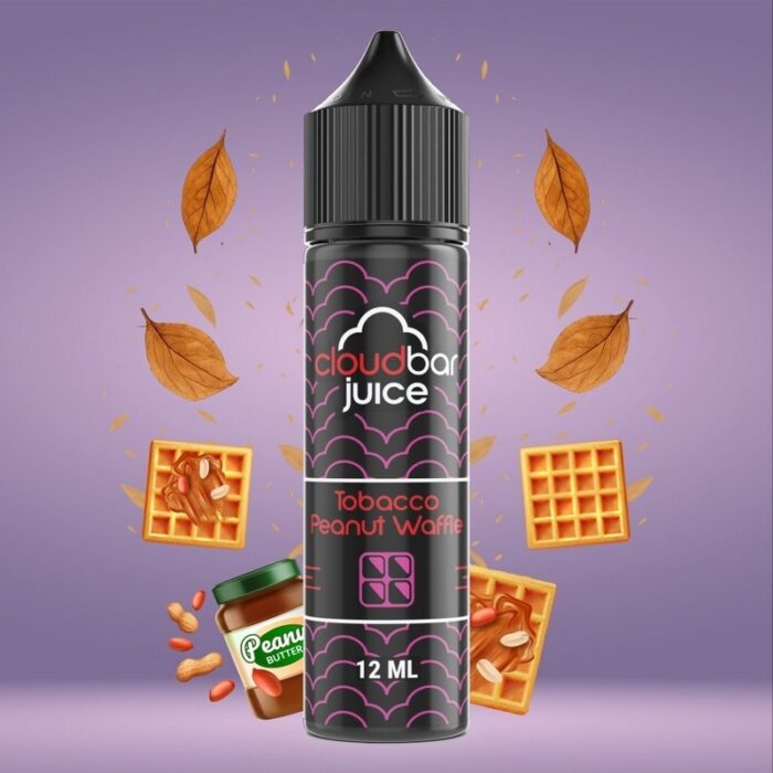 Tobacco choco Waffer από τη Cloud Bar στα 60ml με γεύση καπνος, βάφλα και φυστικοβούτυρο.