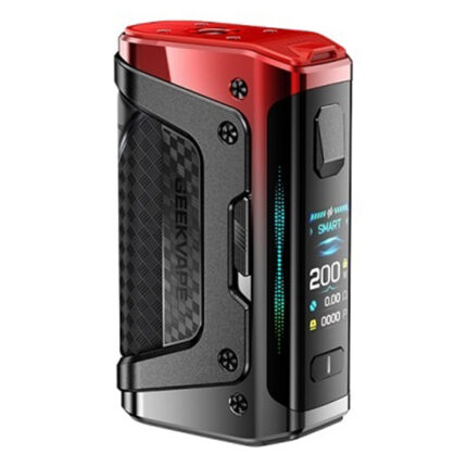 Aegis Legend 5 mod από την Geekvape με δύο μπαταρίες 18650 σε χρώμα Turbo Red.