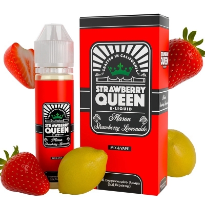 The mason από Starwberry Queen στα 60ml με γεύση λεμόνι και φράουλα.