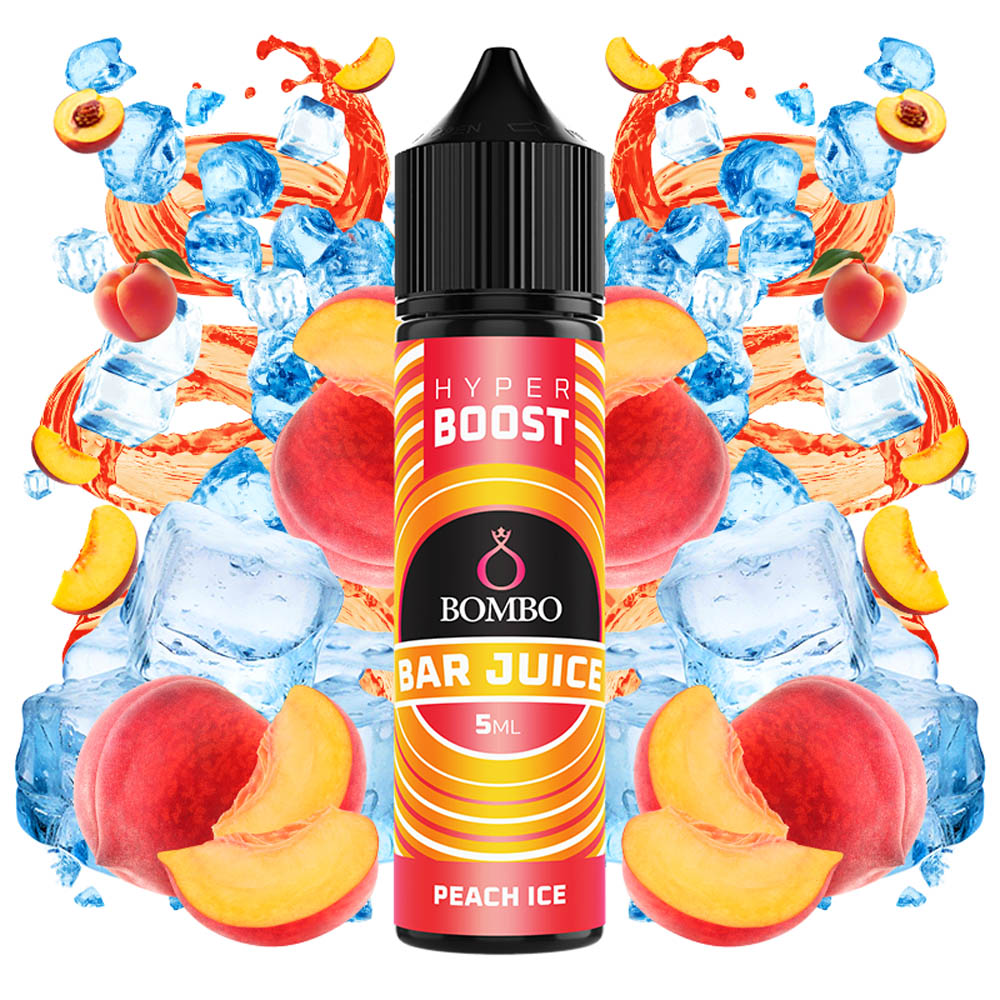 Peach Ice από την Bombo στα 60ml με γεύση ροδακινο και πάγο.