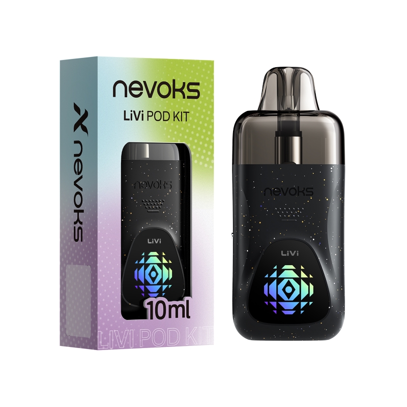 nevoks-livi-Stellar-Black LiVi Pod 1100 mAh 10 ml απο τη Nevoks σε χρωμα μαυρο